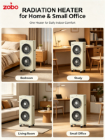 Chauffage électrique infrarouge 2000W certifié CE, appareil de chauffage portable pour la maison et les entreprises