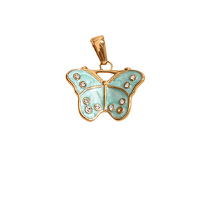 Collar con Colgante de Acero Inoxidable con Dijes de Vida Marina, con Tortuga, Mariposa, Concha y Perla Incrustada, para Mujer, Joyería Unisex - Product Image 5