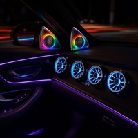 Kit d'éclairage d'ambiance pour Mercedes Classe E W213, tweeter rotatif 4D, éclairage de cadre de grille d'aération, 17 LED RGB, amélioration de l'intérieur, 2016-2023