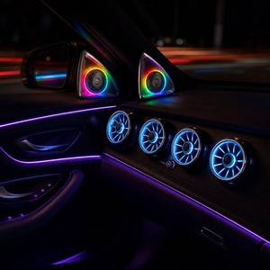Kit d'éclairage d'ambiance pour <span class=keywords><strong>Mercedes</strong></span> <span class=keywords><strong>Classe</strong></span> E W213, tweeter rotatif 4D, éclairage de cadre de grille d'<span class=keywords><strong>a</strong></span>ération, 17 LED RGB, amélioration de l'intérieur, 2016-2023 - Product Image 4
