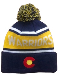 Manufacture Designer Knitted Pom Pom Winter <strong>Beanie</strong> with Embroidery Logo <strong>Golf</strong> Bobble Hats Custom Knit Toques - Product Image 3