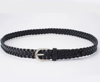 Ceinture pour femme en cuir de vachette de haute qualité, personnalisée, avec boucle à ardillon en alliage de zinc, longueur réglable, durable, imperméable, décontractée