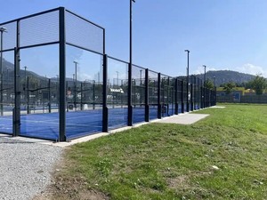 Pista <span class=keywords><strong>de</strong></span> Pádel Estándar <span class=keywords><strong>de</strong></span> 20m X 10m, Aprobada por la CE, Marco y Césped Personalizables, Apta para Entrenamiento y Partidos - Product Image 5