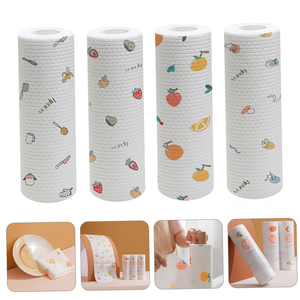 Chiffon de nettoyage de cuisine jetable, lavable, écologique, 1 pli, en pâte de bois et PP, haute absorption, pour usage intensif, vente en gros directe usine - Product Image 3