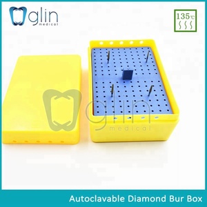 Porte-fraise dentaire flexible de haute qualité Glin 160 trous <span class=keywords><strong>Endo</strong></span> Box pour fraises diamantées G-160A boîte dentaire autoclavable - Product Image 3