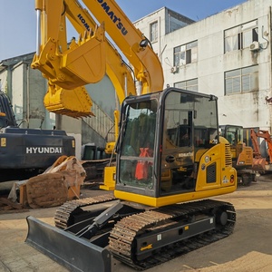 KOMATSU-Excavadora hidráulica de orugas de segunda mano, excavadora de 7 toneladas, motor de núcleo, casi nueva, marca original, peso operativo de 7 toneladas - Product Image 3