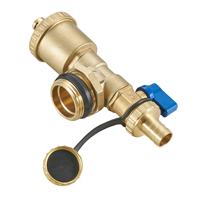 Vente flash : Valve de purge et de drainage automatique thermostatique en laiton de 1/2 à 1 pouce avec 110°C et 16 bars pour collecteur de chauffage au sol à eau