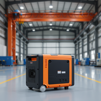 Geräuscharmer, kraftstoffsparender, luftgekühlter 4-Takt tragbarer umweltfreundlicher 220V Benzin-Generator 3-12kVA mit Fernstart 3000 U/min 50/60Hz