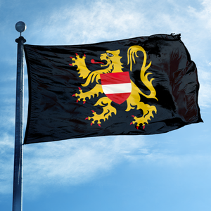 Drapeau de la province du <span class=keywords><strong>Brabant</strong></span> <span class=keywords><strong>flamand</strong></span> 3x5 pieds, bannière en polyester double face, impression vive et œillets en laiton pour affichage intérieur et extérieur - Product Image 1