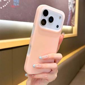 Funda protectora de silicona tipo gel MOQ500 para <span class=keywords><strong>iPhone</strong></span> 17 Pro Max, 17 Air, 16, 15 Plus, 14, 13, 12 con <span class=keywords><strong>forro</strong></span> de fibra de silicona estilo macaron. - Product Image 2