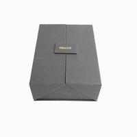 Boîtes d'emballage personnalisées en carton noir, boîte cadeau magnétique de luxe, boîte rigide en papier magnétique