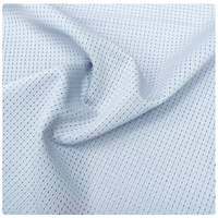 Tissu d'habillement respirant en maille nano ultra-élastique à séchage rapide, 88 % polyester, 12 % élasthanne, idéal pour l'été – Vente en gros