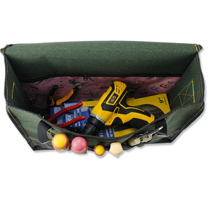 Tool Messenger Bag Thickened Canvas Multi Compartment Shoulder Bag For Hardware Tools - Product Image 2