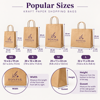 Sac en papier cadeau de Noël HONPAK, sac de shopping personnalisé imprimé pour les fêtes avec poignée en corde pour l'emballage de vente au détail saisonnier