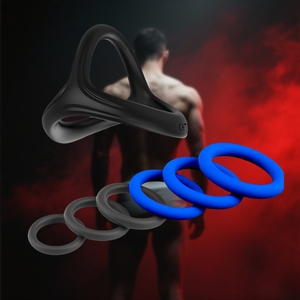 Siliconen Sperma Vergrendeling Penis Ring Vertraagde Ejaculatie Volwassen Mannelijke Erotische Producten 100% Waterdicht Seksspeeltje - Product Image 1