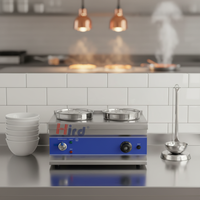 Bain-marie électrique professionnel en acier inoxydable 201 à deux bacs, capacité 2x4L, pour restaurant, cuisine, traiteur, équipement de buffet commercial