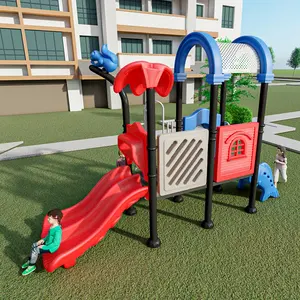 Kids Playground Outdoor Equipment Water Slide Park For Children Outdoor Amusement Equipment Plastic Slide Tube