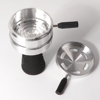 Pemisah Arang Logam Modern Berlapis Es, Dapat Dilepas, Terbuat dari Paduan Aluminium, Mudah Dibawa, Kepala Hookah, Pot Shisha, Mangkuk Hookah