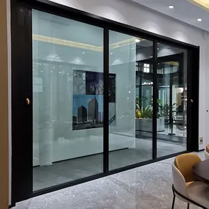 Windows aluminum interior noiseless sliding windows simple design aluminum sliding window/casement hurricane impact windows