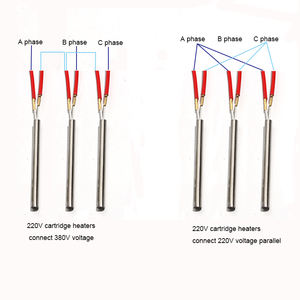 LJXH 8mm riscaldatore a cartuccia per stampo a testa singola 80-115mm 150W-230W AC110V/220V/380V 201SS riscaldatore per tubazioni a testa singola 10 pz - Product Image 6