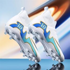 2025 <span class=keywords><strong>Ronaldo</strong></span> transfrontalier haut chaussures de Football pour hommes enfants respirant nouveau Design Mandarin canard étudiant longs ongles pour l'hiver - Product Image 2