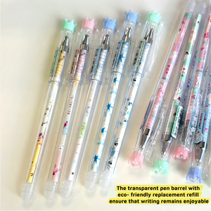 ZHIXIN 0.5mm stylos effaçables de Style mignon en gros matière plastique <span class=keywords><strong>thermosensible</strong></span> avec recharge de stylos à <span class=keywords><strong>encre</strong></span> bleue scolaire - Product Image 4