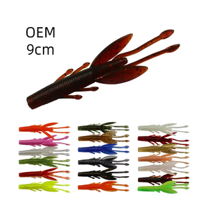 Howell, señuelo <span class=keywords><strong>de</strong></span> pesca <span class=keywords><strong>de</strong></span> PVC <span class=keywords><strong>de</strong></span> alta simulación <span class=keywords><strong>de</strong></span> 90mm, 4,7G, cebo artificial con forma <span class=keywords><strong>de</strong></span> Camarón, plástico metálico suave <span class=keywords><strong>para</strong></span> River Lake Stream OEM - Product Image 2