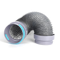 Connexion flexible matérielle de papier d'aluminium d'ABS, fin du système d'air frais de climatisation centrale