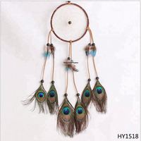 Hochwertiges schwarzes handgemachtes Feder-Dreamcatcher-Set Mittleres umwelt freundliches DIY-Zubehör, gewebt für Weihnachts auto dekoration