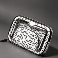 Sac de Mahjong en vinyle imprimé léopard, idéal pour les voyages, sac en PVC élégant pour ranger les tuiles, cadeau pour les amateurs de Mahjong