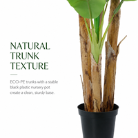 Grand Faux Bananier, Emballage KD, Plante Tropicale au Toucher Réel, Ignifuge et Anti-UV, Pour Projets, Anniversaires, Aménagement Paysager, Vente Directe Usine