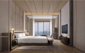 Ensemble de canapés en tissu en forme de L moderne avec coussins pour chambre d'hôtel et mobilier de hall, design contemporain, usage commercial - Product Image 3