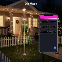 App-Fernbedienung Smart RGB IP65 Outdoor Künstlicher Weihnachtsbaum LED-Lichter für Feiertage