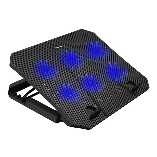 Havit F2078 Gaming Laptop Cooler Cooling Pad with 6 Fans Support 9-15.6 Inch Notebook