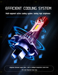 RUTENSE <span class=keywords><strong>moins</strong></span> <span class=keywords><strong>cher</strong></span> voiture phare Led D8P prise directe H4 H1/H3/H11/<span class=keywords><strong>H7</strong></span>/9005/9006 systèmes d'éclairage ampoules Led automatiques - Product Image 5