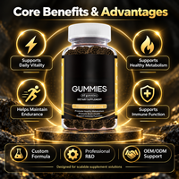 Offre Spéciale : Gummies Végétales aux Herbes Shilajit 8-en-1 avec Ginseng Panax et Rhodiola pour l'Énergie Quotidienne des Hommes – Complément Alimentaire OEM & ODM