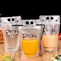 Pochette souple transparente personnalisée avec bec verseur et impression en héliogravure pour aliments pour animaux de compagnie, sac à boisson transparent réutilisable