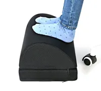 Oreiller de repose-pieds de jambe en forme de demi-cylindre de bureau antidérapant avec logo personnalisé pour sous le bureau au travail