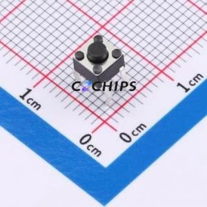 BX-TS-26-454538CJ Tactile Switch Through hole-4P,4.5x4.5mm Switch Single Pole Single Throw Round Button 2.6N Through Hole - Product Image 1