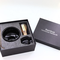 Ensemble Matcha Classique en Céramique BAMBUS avec Fouet Chasen en Bambou, Bol à Matcha, Aimant et Coffret Cadeau Écologique - Ustensile de Préparation du Thé de Qualité Alimentaire