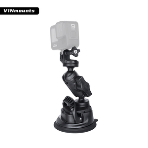 Support de fixation à ventouse pour pare-brise de voiture avec rotule de 1 pouce à rotation 360° et bras de 6/9/17 cm pour caméra d'action Go Pro DJI - Product Image 2
