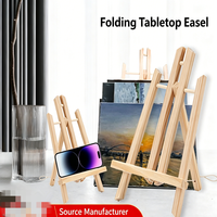 Chevalet trépied en bois de pin, mini support de table pour l'affichage de photos et de peintures, design moderne, utilisation sur petit bureau
