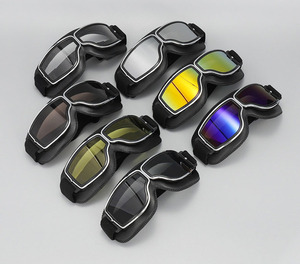 Lunettes <span class=keywords><strong>de</strong></span> moto pour la conduite en extérieur, protection contre le sable et la poussière, unisexe, monture multicolores, lunettes <span class=keywords><strong>de</strong></span> <span class=keywords><strong>soleil</strong></span> - Product Image 4