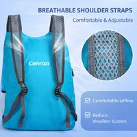 Mochila Plegable de Poliéster Ligera de Gran Capacidad CL BA-7002, Cierre de Cremallera, Diseño Impermeable y Duradero, Promociones