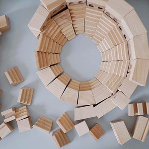 Montessori Wooden Russian Style Castle Building Block Sets Educational Learning Toys for Kids Customizable Stacking Tower for - Product Image 6