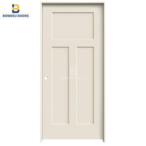 30 pulgadas X 80 en 6 Panel Colonist Imprimado mano derecha texturizada núcleo sólido moldeado compuesto MDF puerta Interior precolgada única - Product Image 5