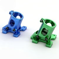 Support de train d'atterrissage fixe en alliage d'aluminium usiné CNC, compatible avec tube de bras de 22-25 mm, pour applications agricoles multi-axes 4 axes