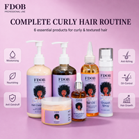 Lot de 6 produits capillaires Chebe en gros pour marque privée : Shampoing, après-shampoing, huile capillaire et sérum stimulant la croissance pour cheveux afro bouclés naturels