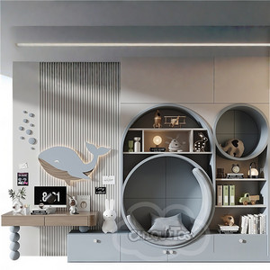 Set di librerie in legno Chiquitos-multiuso salvaspazio per bambini camera da letto ripiani regolabili Design moderno per - Product Image 2