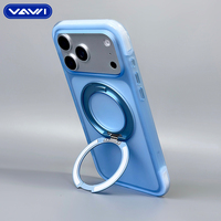 Étui de protection antichoc magnétique mat VAWI B500 Air Cushion pour iPhone 17 18 Pro Max avec protection 360° °   Support rotatif